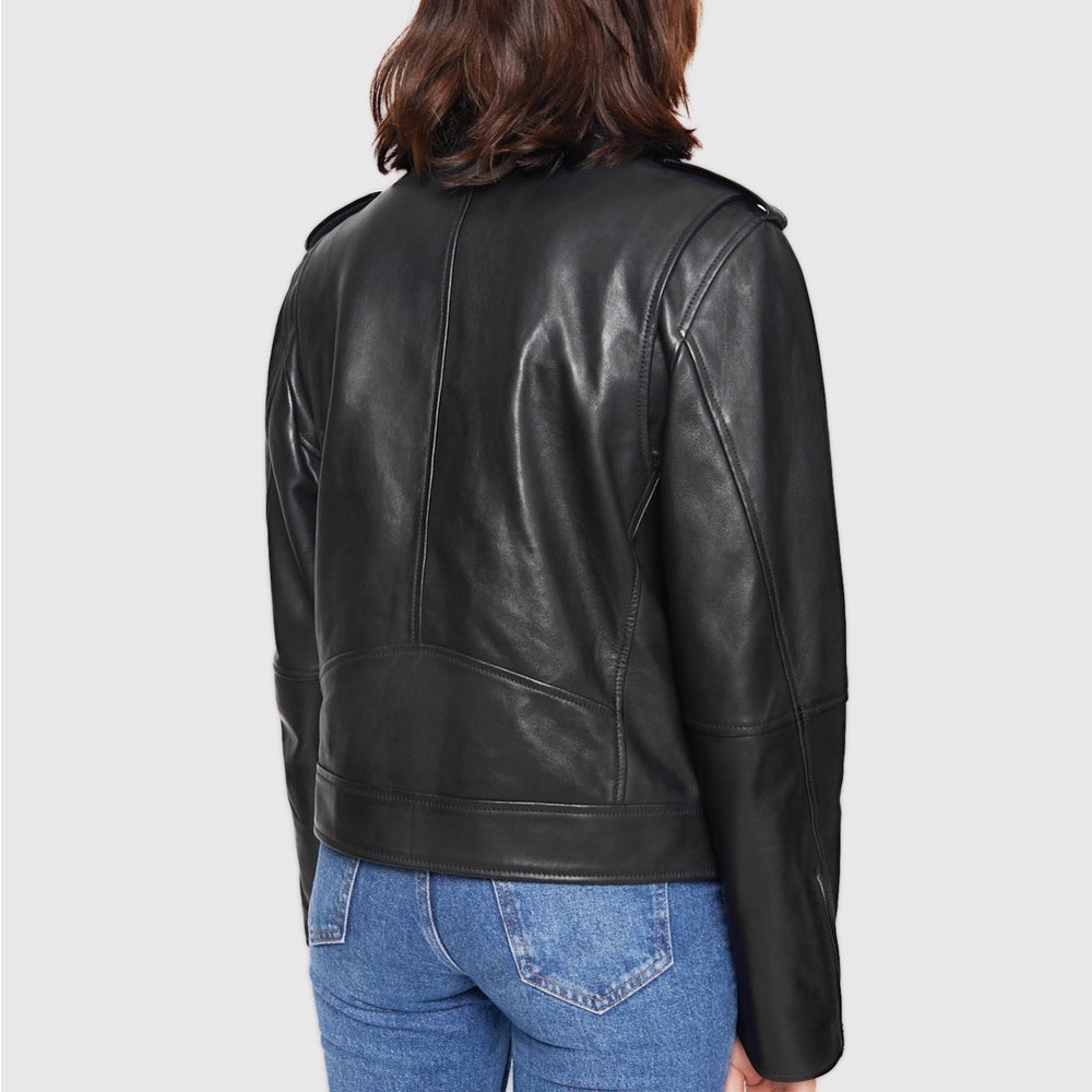 Rebecca Minkoff Jet Moto faux leather jacket NWT - Picture 6 of 10